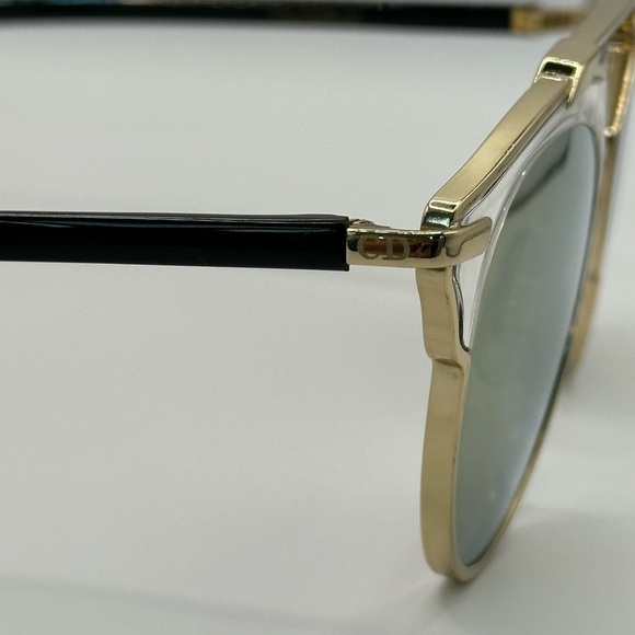 CHRISTIAN DIOR DiorSoReal Unisex Aviator Sunglasses tortoiseshell Gold Tone - Picture 9 of 10